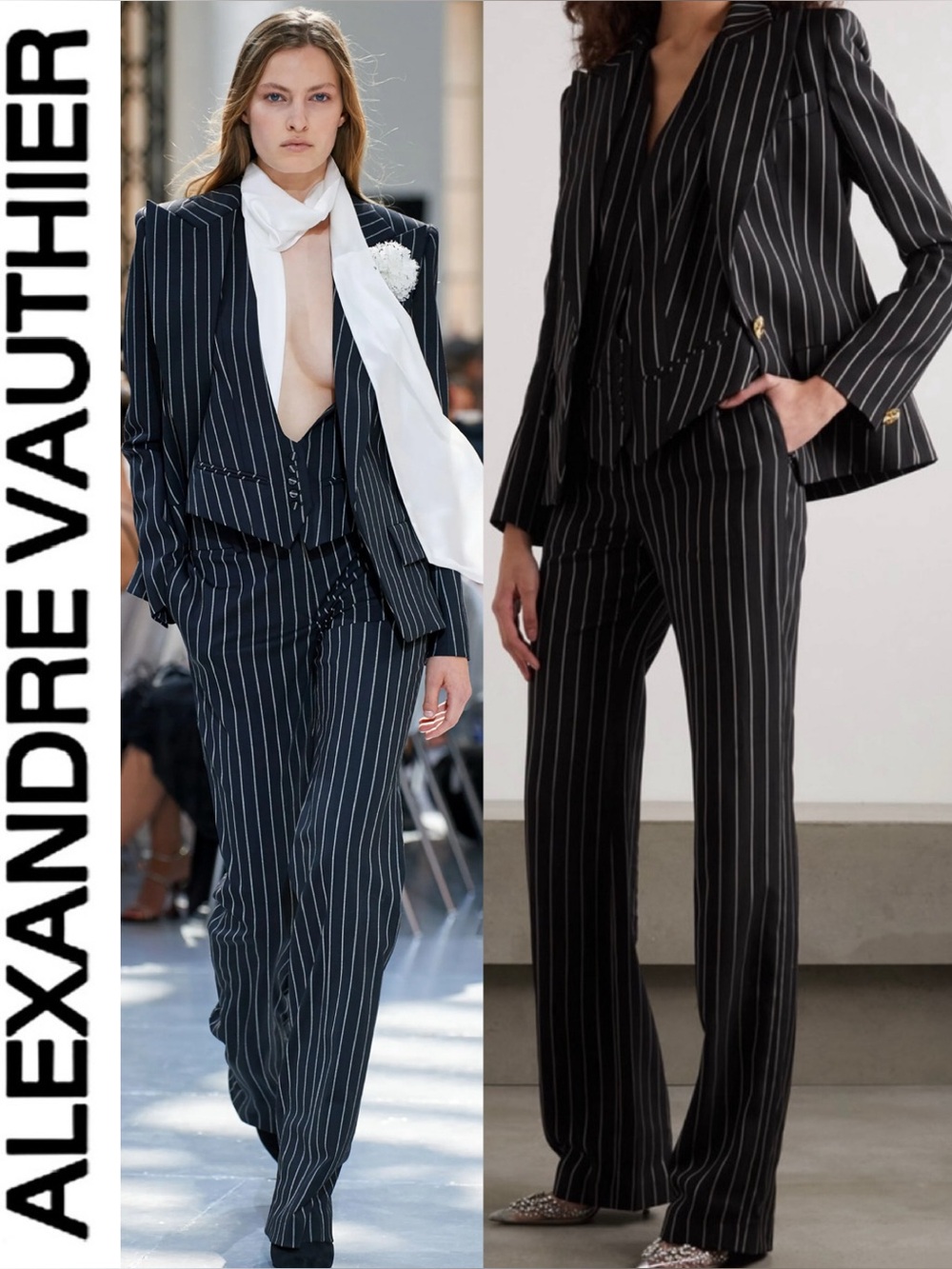 Alexandre Vauthier Pinstripe Suit